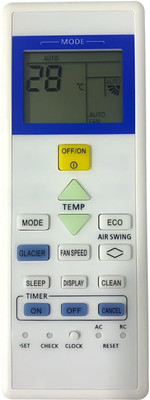 TIZOQ Remote Control Compatible for AC Remote No.157D Sanyo Remote Controller(White)