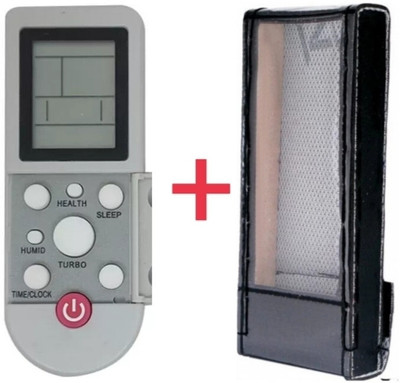 Paril (Remote+Cover) Ac Remote compatible for Voltas Ac Re-2 With PU Leather Protective Cover( EXACTLY SAME REMOTE WILL ONLY WORK) Remote Controller(Black)