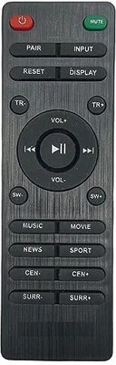MEPL Remote Compatible with Re-connect Home TheatreRCHT001(Old Remote Should be same) Reconnect Home Theatre Remote Controller(Black)