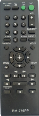 LipiWorld RM-276PP (RMT-D187P) DVD System Remote Control Compatible For  Sony DVD Remote Controller(Black)