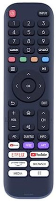 LUNAGARIYA  LED TV REMOTE VU Remote Controller(Black)