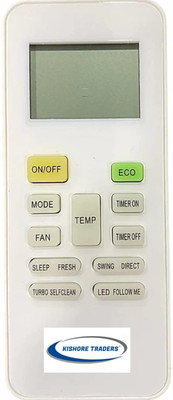 Kishore Traders Compatible Remote Control For Ac  Voltas Ac Remote Controller(White)