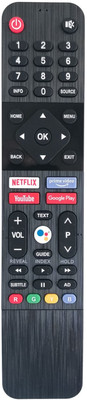 NixGlobal SKY-WORTH with Voice Control Function 539C SW2 Remote Compatible with MOTOROLA / SKYWORTH / THOMSON 4K ANDROID SMART LED LCD TV Remote Controller(Black)