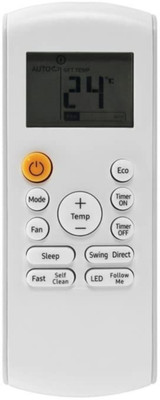 NixGlobal 184B SAM-SUNG AC Remote Compatible with SAMSUNG 1 / 1.5 / 2 TON AC Remote Controller(White)