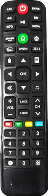 Ehop Compatible Remote control for  Smart TV remote F&D Remote Controller(Black)