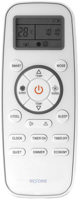 RESORB RE 197A Compatible with Hisense / Bluestar Air Conditioner Remote Remote Controller(White)