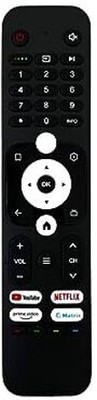 vcony LED Tv Remote Control Compatible for Haier HTR-U31 Smart Android Tv (Non Voice) haier Remote Controller(Black)