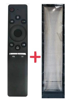 Paril ®8N Remote Compatible with Samsung Smart led/lcd Tv Remote with PU leather Cover (No Voice Command), (Remote + Cover)Combo, (Before Order,match with your old remote) Remote Controller(Black)