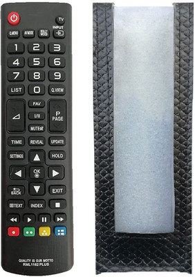 LipiWorld RM-L1162 Plus URC-122 Led TV Universal Remote With Cover Compatible for  LG Tv Remote Controller(Black)
