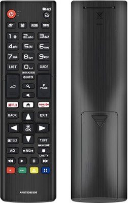 ERNIL LED LCD Smart Tv Remote Compatible For LG LED OLED LCD UHD Plasma Android Smart Tv AKB75095308 (Match With Your Remote) Remote Controller(Black)