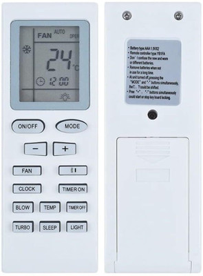 Copy Line Voltas -18A AC Remote No. 18A - Compatible/Replacement for  AC Voltas Remote Controller(White)