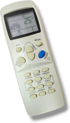 NixGlobal 100 CAR-RIER AC Remote Compatible with CARRIER 1 / 1.5 / 2 TON AC Remote Controller(White)