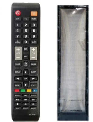 Paril ®13 Remote Compatible with Lloyd Smart led/lcd Tv Remote with PU leather Cover (No Voice Command), (Remote +Cover)Combo, (Before Order,match with your old remote) Remote Controller(Black)