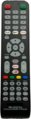 Nij RM-L1210+F.Pro TV Compatible For Universal Almost All LED LCD TV Remote Control LG Sony Samsung Sharp Panasonic Philips Haier Sanyo TCL and More Remote Controller(Black) Nij RM-L1210+F.Pro TV Compatible For Universal Almost All LED LCD TV Remote Control LG Sony Samsung Sharp Panasonic Philips Haier Sanyo TCL and More Remote Controller(Black)
