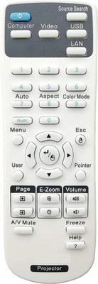 miracles in hand MIHEPSN PROJECTOR REMOTE CONTROL COMPATIBLE WITH EPSON Remote Controller(White)
