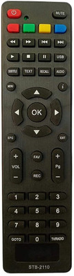 J.K. WEBSHOP STB-2110 Remote Control Compatible With OVT Set Top Box OVT SET TOP BOX Remote Controller(Black)