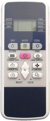 ERNIL AC Remote Compatible For Inverter AC 220 HITACHI (Your Old Remote Must be Exactly Same) Remote Controller(White)