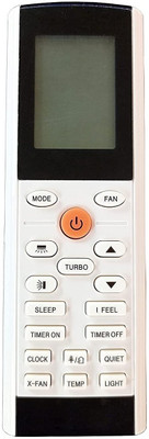 LipiWorld 193 (X-Fan IFEEL) AC Remote (Old Remote Exactly Same Remote Will Only Work) Compatible For Onida AC Remote Controller(Grey)