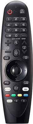 Electvision Remote Control for magic led Smart tv with voice and mouse LG Magic LCD/LED TV with (with voice and mouse function) Remote Controller(Black)