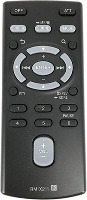 ERNIL Compatible RM-X211 CDX-GS500R CXS-5269FU Car System Remote Control for  Sony Remote Controller(Black)