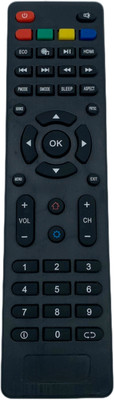 NixGlobal CR=ON HOME FUNCTION Remote Compatible with CROWN 4K SMART LED LCD TV Remote Controller(Black)