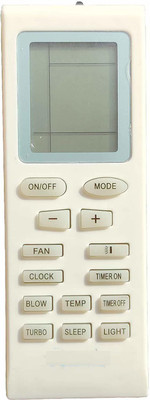Ehop YB1FA AC Remote Compatable for  Air Conditioner with Clock Function VE-18A Voltas Remote Controller(White)