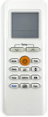 V4 Gadgets Compatible for Carrier Ac Remote Original RG70A/BGEF Model 205 Suitable for Split and Window Air Conditioner of 1 1.5 2 Ton Carrier ac Remote Controller(White)