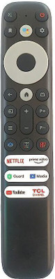ditec 75C635K 65C635K 55C635K C635 Series 40A325 75C639 55R635 65R635 32S6500S 32A325 Voice Command RC902V Remote Control Compatible for  Smart LED TV TCL Remote Controller(Black)
