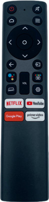 Xpecial Bluetooth Voice Control with Mic Remote NK-V4 with Voice Control Function Compatible with NOKIA 4K SMART LED LCD TV Remote Controller(Black)