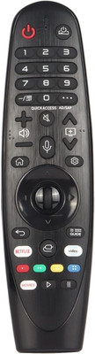 SINAL (Non Voice Supported) Magic Smart Tv Remote With Mouse & Cursor (RMT55.1) For LG. Remote Controller(Black)