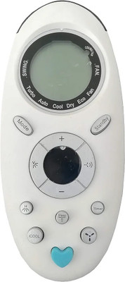 NixGlobal 143A 0NIDA AC Remote Compatible with ONIDA 1 / 1.5 / 2 TON AC Remote Controller(White)