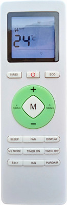 LipiWorld 233C (IAQ) (5-in-1) AC Remote Control Compatible For  Lloyd AC Remote Controller(Grey)
