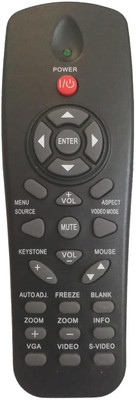 BhalTech Dell Projector Remote Control (Old Remote Exactly Same Remote Will Only Work) Compatible for Dell Remote Controller(Black)