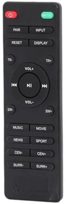Kritex Remote Compatible for ZEBRONICS Home Theater Remote Remote Controller(Black)