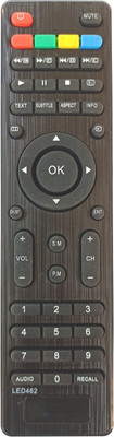 OG Remote LED462 Compatible with VIDEOCON SMART LED LCD TV Remote Controller(Black)