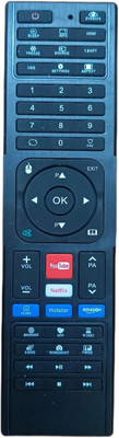 SAYENY Smart TV Ch UNI-167 LED LCD Suitable for Willett & All for China Assemble Smart LED TV Tv Remote with YouTube Netflix Hotstar & Amazon Keys Remote Controller(Old Remote Exactly Same Remote Will Only Work Black)