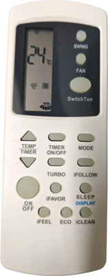 Ehop AC31C AC-31C Compatible Remote Control For AC Kelvinator Remote Controller(White)