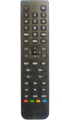 BhalTech LED Smart Tv Remote Control Compatible for BPL Tv Remote Remote Controller(Black)