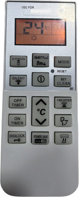 Nij AC-0168 Super Cool AC Remote Control With Back-light HITACHI AC Remote Controller(White)