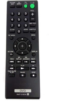 HDF Remote Control Compatible for Sony DVD Player (DVP-SR320/210Pb RMT-D197A) Sony SR320 DVD Player, Sony SR210P DVD Player, Sony DVP-SR660P DVD Player Remote Controller(Black)