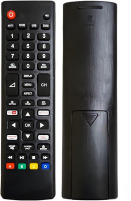 SINAL Pack of 1 Smart Tv Remote Compatible For Crown (RMT73) Smart LED TV Remote Remote Controller(Black)
