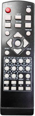 Ehop Compatible Remote Control for  Home Theater system Zebronics Remote Controller(Black)