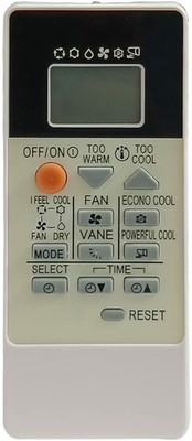 7SEVEN Compatible AC Remote for Mitsubishi electric Air conditioner RU18a suitable for Split and window AC Mitsubishi Electric Remote Controller(White)