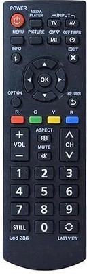 RESORB LED 286 Remote Compatible with All Most Panasonic LCD LED Plasma TV RM-1180M -1 Compatible with Panasonic LCD LED Plasma TV RM-1180M -1 Remote Controller(Black)
