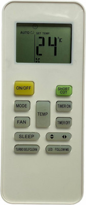 NixGlobal 142 AC Remote Compatible for MIDEA / MEDIA / LLOYD / VIDEOCON / IFB / BLUESTAR AC Remote Controller(White)