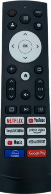 NixGlobal RML-1786 V3 Remote Compatible with VU / HISENSE 4K SMART LED LCD TV Remote Controller(Black)