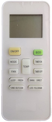 LipiWorld VE-149 (ECO) AC Remote Control (Old Remote Exactly Same Remote Will Only Work) Compatible For Lloyd AC Remote Controller(Grey)