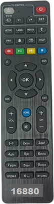 Nij __16880__ D2H/DTH Set Top Box Remote Control ZING Digital STB Remote Controller(Black)