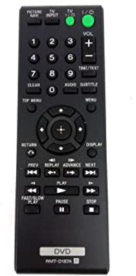 HDF Remote Control Compatible for Sony DVD Player (DVP-SR320/210Pb RMT-D197A) Sony SR320 DVD Player, Sony SR210P DVD Player, Sony DVP-SR660P DVD Player Remote Controller(Black)