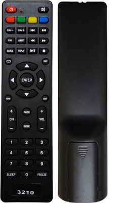 ERNIL LED-3210 Lcd Led Tv Remote Compatible for Intex Led Lcd TV LED 3210 (Please Match With Your Old Remote) Remote Controller(Black)